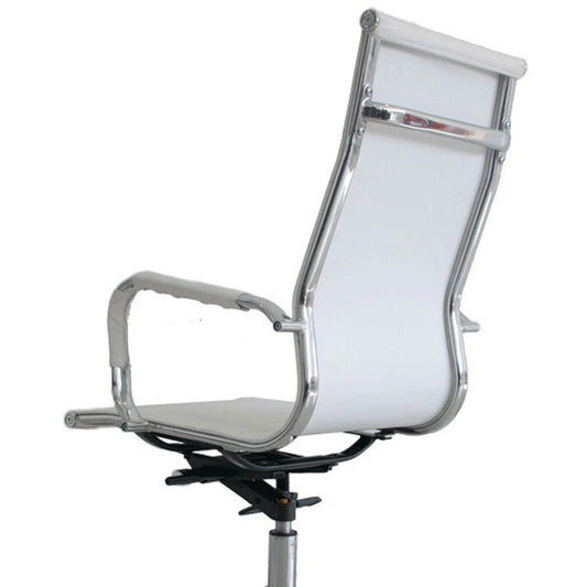 Silla Bruselas Alta Blanca - Linea en cuero