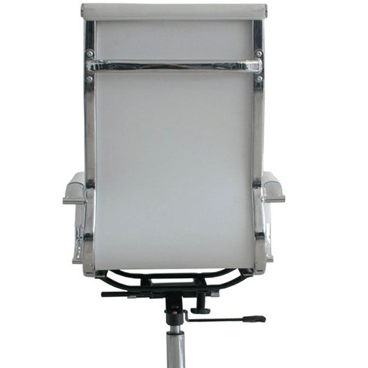 Silla Bruselas Alta Blanca - Linea en cuero