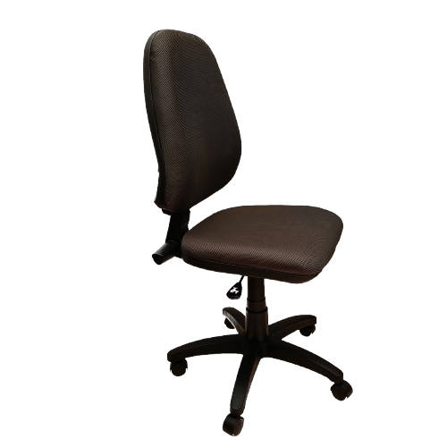 Silla Ejecutiva Alta Adequar Sin Brazos, color Negro