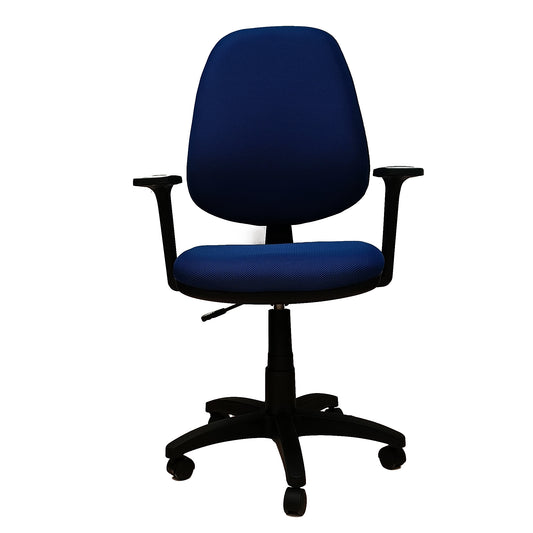 Silla Ejecutiva Alta Adequar Con Brazos, color Azul