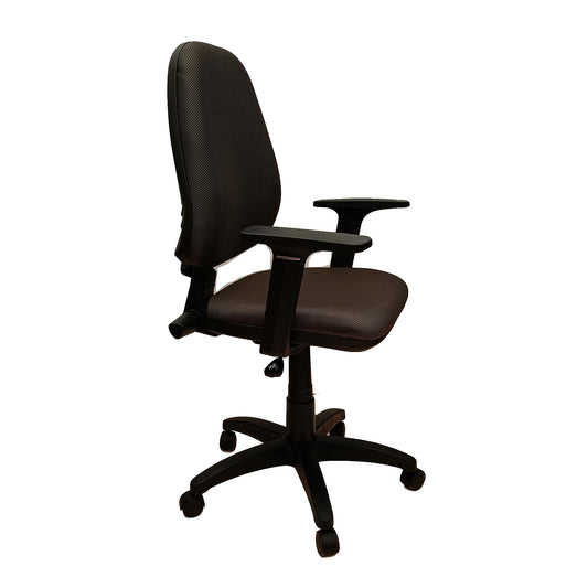 Silla Ejecutiva Alta Adequar Con Brazos, color Gris