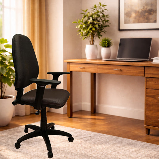 Silla Ejecutiva Alta Adequar Con Brazos, color Gris