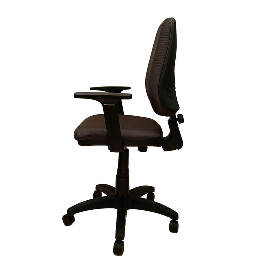 Silla Ejecutiva Alta Adequar Con Brazos, color Gris