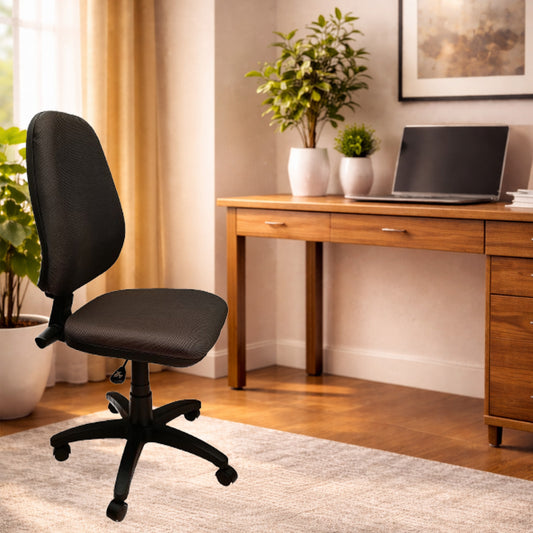Silla Ejecutiva Alta Adequar Sin Brazos, color Gris