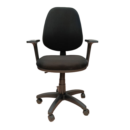 Silla Ejecutiva Alta Adequar Con Brazos, color Negro