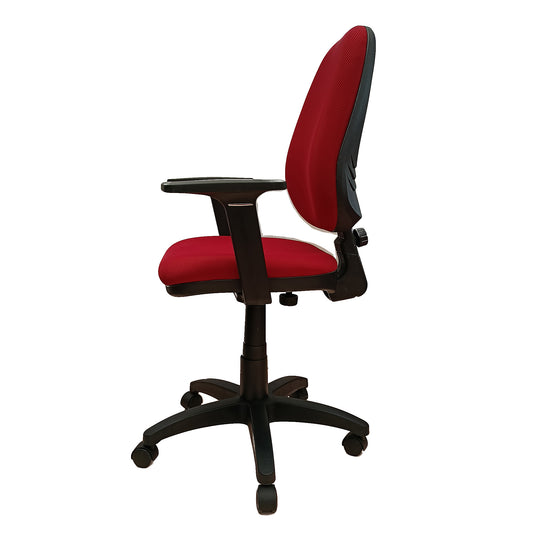 Silla AdeQuar Alta - Con Brazos, color Rojo