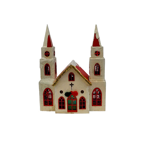 Catedral Navideña Blanco y Rojo ref: IND-55