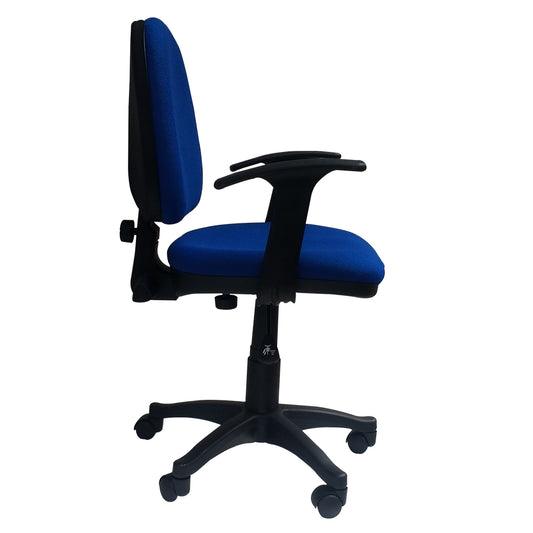 Silla Escritorio LIZZA MEDIA CONTAC Azul Con Brazos ref: 2001