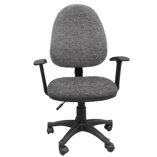 Silla Escritorio LIZZA ALTA Gris Ratón Con Brazos ref: 2092