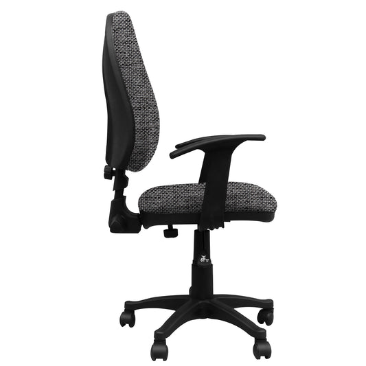 Silla Escritorio LIZZA ALTA Gris Ratón Con Brazos ref: 2092