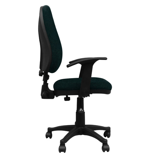 Silla Escritorio LIZZA ALTA Verde Con Brazos ref: 2099
