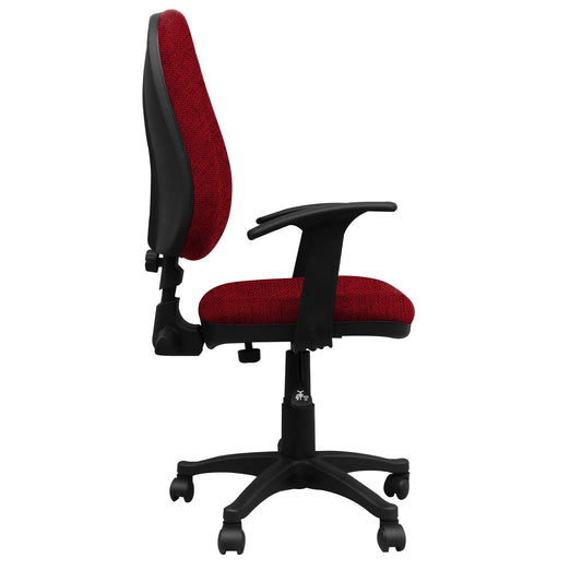 Silla Escritorio LIZZA ALTA Rojo Tomate Con Brazos ref: 2095