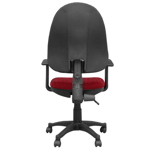 Silla Escritorio LIZZA ALTA Rojo Tomate Con Brazos ref: 2095
