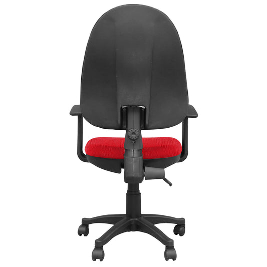 Silla Escritorio LIZZA ALTA Rojo Fuego Con Brazos ref: 2094