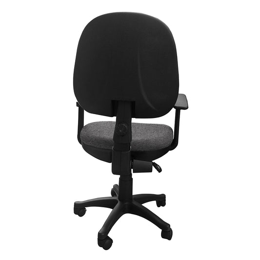 Silla Escritorio LIZZA MEDIA CONTAC Gris Ratón Con Brazos ref: 2002