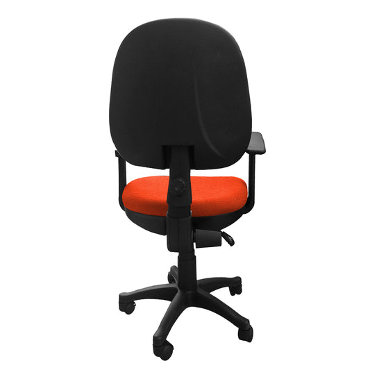 Silla Escritorio LIZZA MEDIA CONTAC Naranja Con Brazos ref: 2006