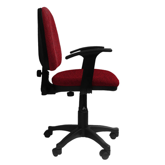 Silla Escritorio LIZZA MEDIA CONTAC Rojo Tomate Con Brazos ref: 2005