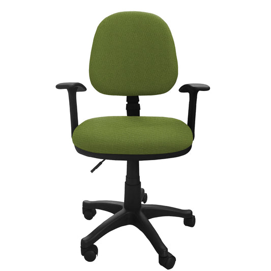 Silla Escritorio LIZZA MEDIA CONTAC V.Manzana Con Brazos ref: 2010