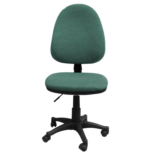 Silla Escritorio LIZZA ALTA Verde Turquesa Sin Brazos