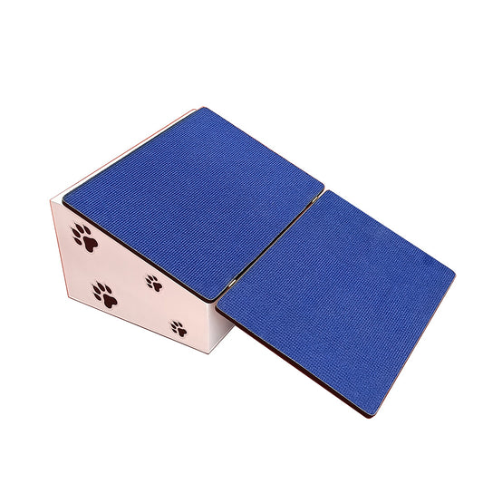 Rascador y Organizador Gatibox Blanco - AZUL-RBA 015
