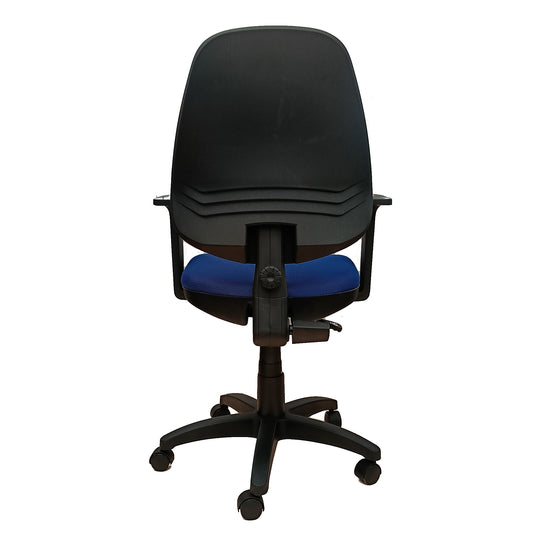 Silla Ejecutiva Alta Adequar Con Brazos, color Azul