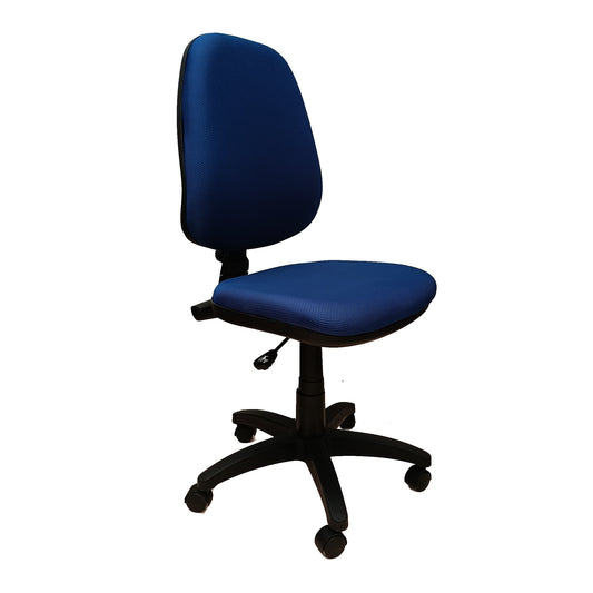 Silla Ejecutiva Alta Adequar Sin Brazos, color Azul
