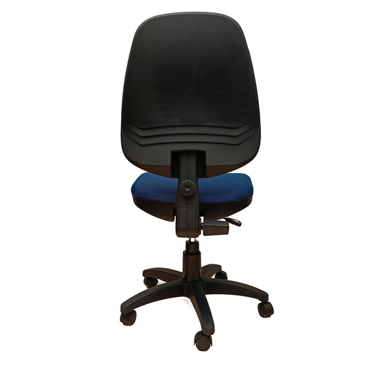 Silla Ejecutiva Alta Adequar Sin Brazos, color Azul