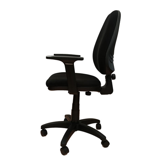Silla Ejecutiva Alta Adequar Con Brazos, color Negro