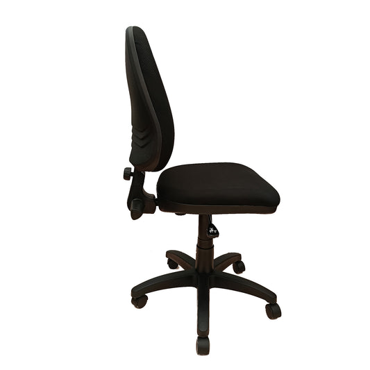 Silla Ejecutiva Alta Adequar Sin Brazos, color Negro
