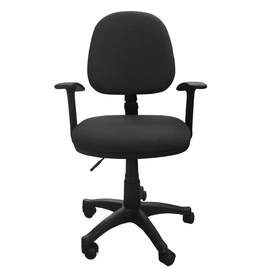 Silla Escritorio LIZZA MEDIA CONTAC Negra Con Brazos  ref: 2003